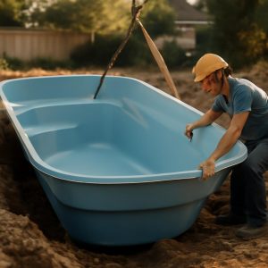 Строительство бассейна в Краснодаре: этапы монтажа композитной чаши